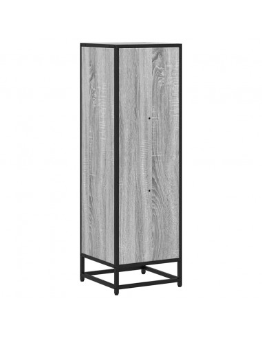 Libreria Grigio Sonoma 33,5x33x107,5 cm in Legno Multistrato