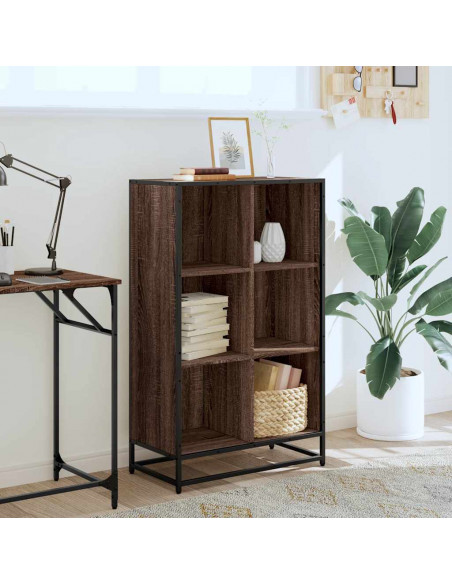 Libreria Rovere Marrone 65,5x33x107,5 cm in Legno Multistrato