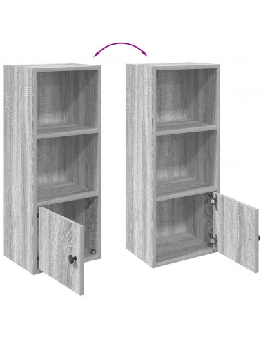 Libreria Grigio Sonoma 31x24x77 cm in Legno Multistrato