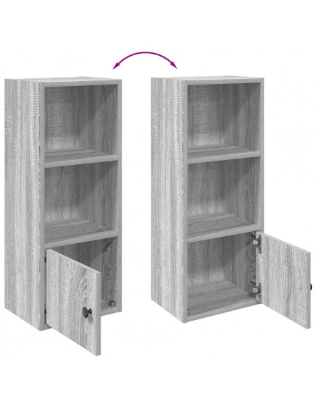 Libreria Grigio Sonoma 31x24x77 cm in Legno Multistrato