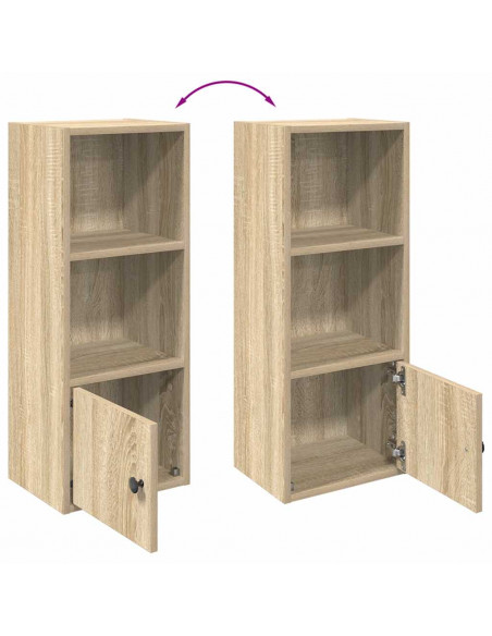 Libreria Rovere Sonoma 31x24x77 cm in Legno Multistrato