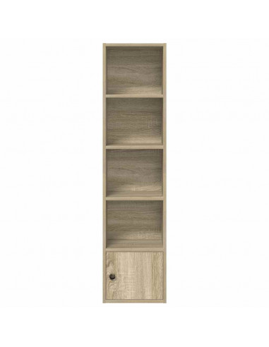 Libreria Rovere Sonoma 31x24x127 cm in Legno Multistrato
