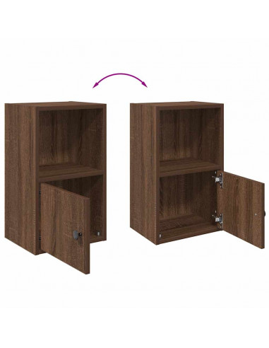 Libreria Rovere Marrone 31x24x52 cm in Legno Multistrato