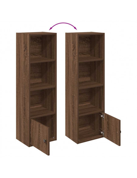 Libreria Rovere Marrone 31x24x102 cm in Legno Multistrato