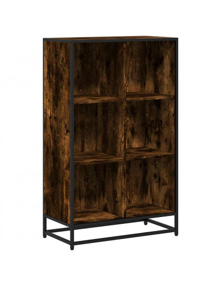Libreria Rovere Fumo 65,5x33x107,5 cm in Legno Multistrato