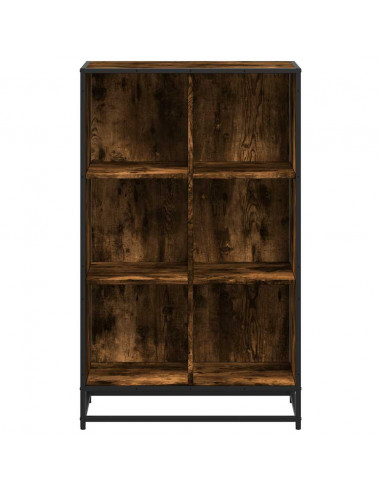 Libreria Rovere Fumo 65,5x33x107,5 cm in Legno Multistrato