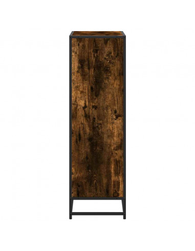 Libreria Rovere Fumo 65,5x33x107,5 cm in Legno Multistrato