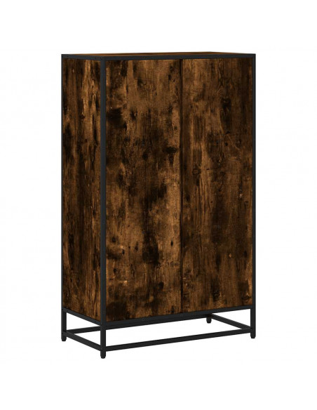 Libreria Rovere Fumo 65,5x33x107,5 cm in Legno Multistrato