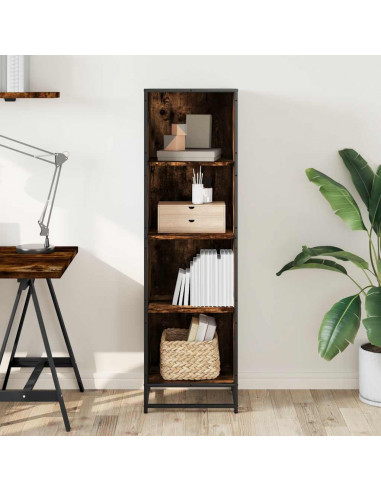 Libreria Rovere Fumo 40x35x139 cm in Truciolato