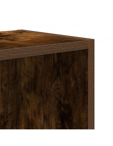 Libreria Rovere Fumo 31x24x52 cm in Legno Multistrato