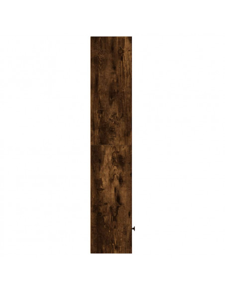 Libreria Rovere Fumo 31x24x127 cm in Legno Multistrato