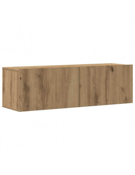 Mobili TV a Parete 6 pz Rovere Artigianale Legno Multistrato