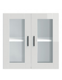 Pensile da Cucina con Porta in Vetro Porto Bianco Lucido