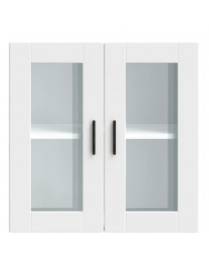 Pensile da Cucina con Porta in Vetro Porto Bianco