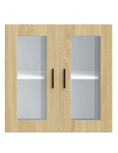 Pensile da Cucina con Porta in Vetro Porto Rovere Sonoma