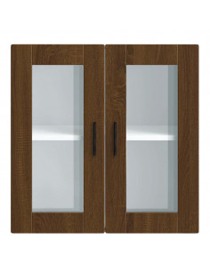 Pensile da Cucina con Porta in Vetro Porto Rovere Marrone