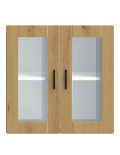 Pensile da Cucina con Porta in Vetro Porto Rovere Artigianale