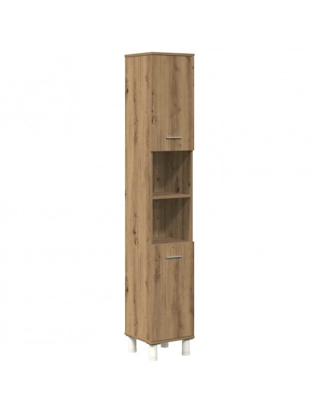 Set Mobili da Bagno 3 pz Rovere Artigianale Legno Multistrato