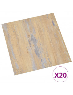 Listoni per Pavimenti Autoadesivi 20 pz in PVC 1,86 m² Marroni