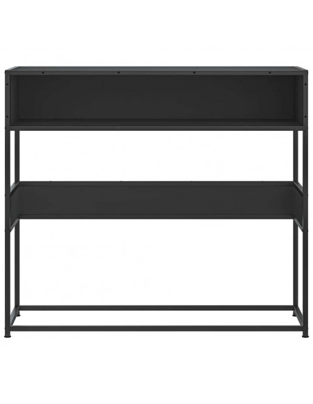 Tavolino Consolle Nero 90x35x80 cm in Legno Multistrato