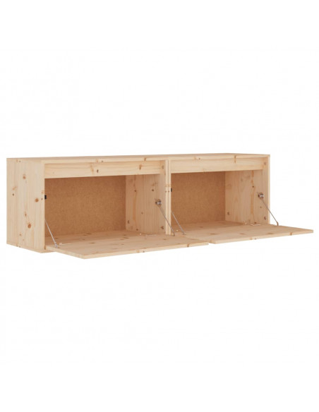 Pensili 2 pz 60x30x35 cm in Legno Massello di Pino