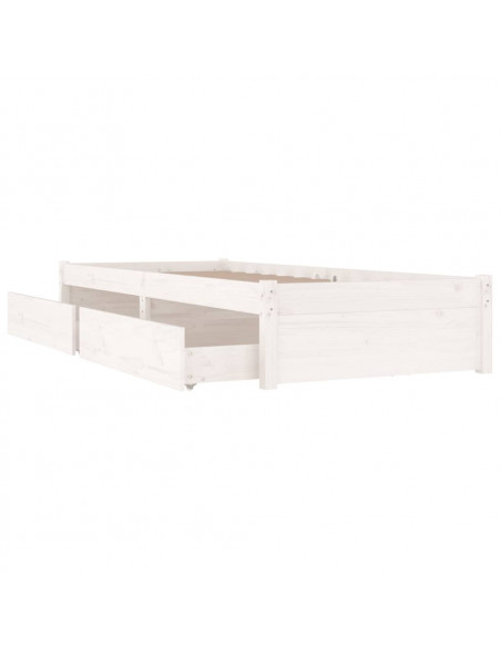 Giroletto con Cassetti Bianco 100x200 cm