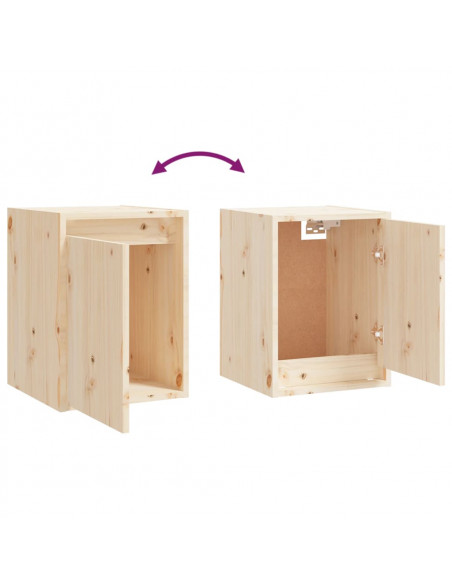 Mobili Porta TV 5 pz in Legno Massello di Pino