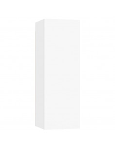 Set Mobili Porta TV 4 pz Bianco in Legno Multistrato 2