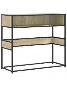 Tavolo Consolle Rovere Sonoma 90x35x80 cm in Legno Multistrato