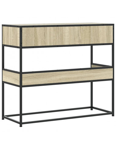 Tavolo Consolle Rovere Sonoma 90x35x80 cm in Legno Multistrato