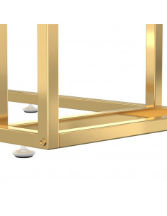 Tavolino per Computer Trasparente 50x35x65 cm Vetro Temperato