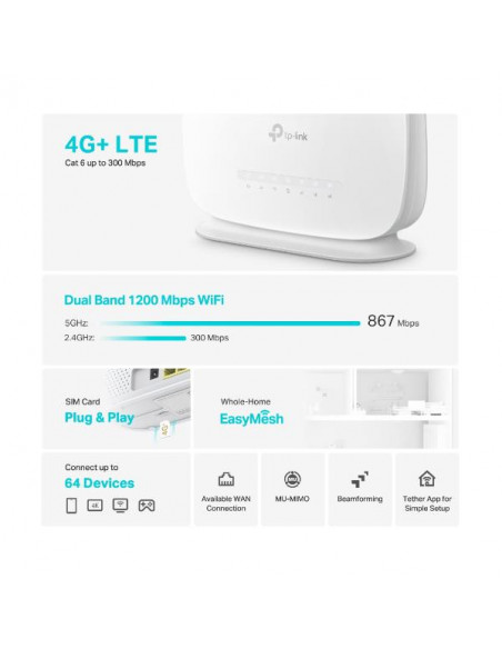 AC1200 4G LTE ADVANCED CAT6 ROUT