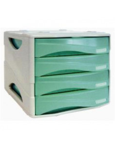 CASSETTIERA 4 CASSETTI VERDE TR