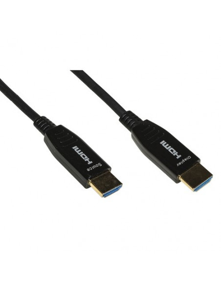 CAVO LINK HDMI 2.0 TO HDMI, M/M, 10MT, AOC FIBRA OTTICA IBRIDO, HDCP, ARC, EDID 4K - 60HZ, 4:4:4, NERO, LKCHD10F