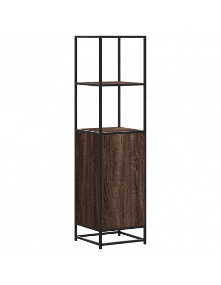 Credenza Rovere Marrone 35,5x35x139cm Legno Multistrato Metallo