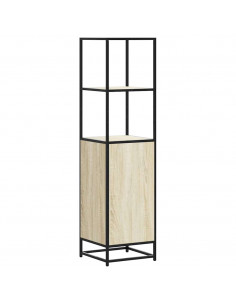 Credenza Rovere Sonoma 35,5x35x139 cm Legno Multistrato Metallo