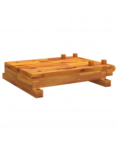 Banco da Lavoro con Morsa 52x44x9,5 cm Legno Massello di Acacia 2