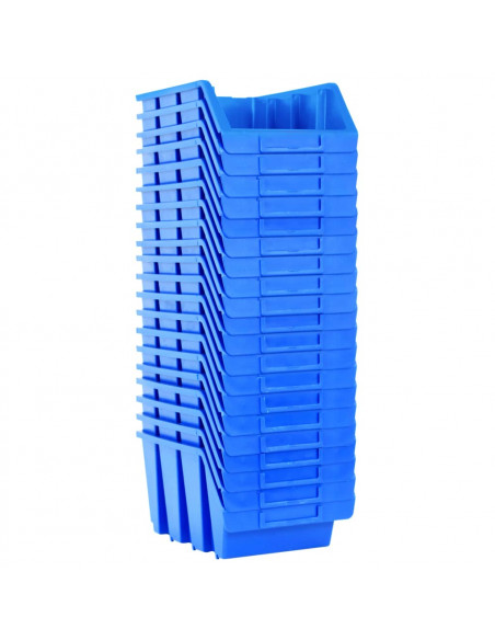 Contenitori Impilabili 20 pz Blu in Plastica