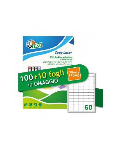 ETICH BIANCHE 37.5X23.5 100PIU10 FF