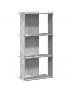 Libreria 3 Ripiani Grigio Cemento 60x30x120 cm Multistrato