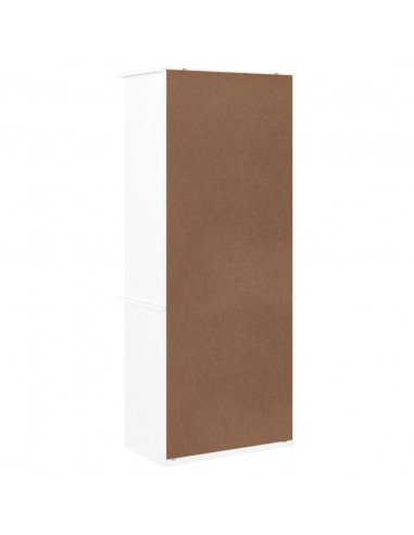 Libreria con Cassetti ALTA Bianca 60x35x142 cm Massello di Pino