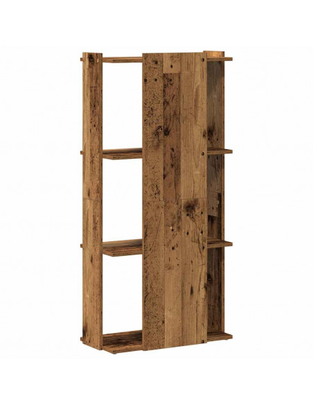 Libreria a 3 Ripiani Legno Vecchio 60x30x120 cm in Truciolato