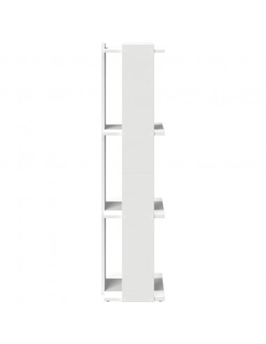 Libreria a 3 Ripiani Bianca 60x30x120 cm in Legno Multistrato