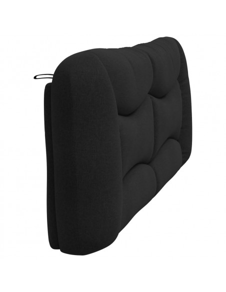 Cuscino Testiera Nero 200 cm in Tessuto