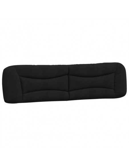 Cuscino Testiera Nero 200 cm in Tessuto