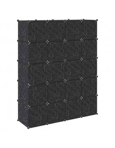 Organizzatore Portaoggetti con 20 Cubi e Aste per Appendere PP