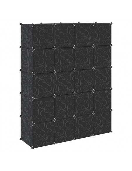 Organizzatore Portaoggetti con 20 Cubi e Aste per Appendere PP