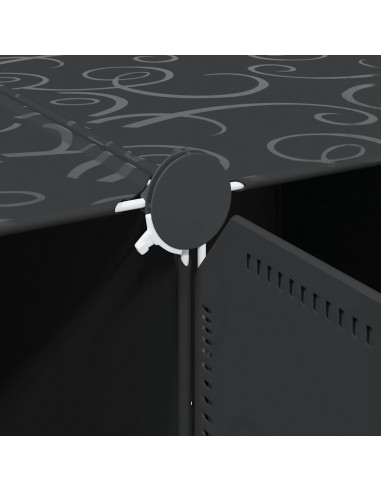 Organizzatore Portaoggetti con 16 Cubi e Aste per Appendere PP