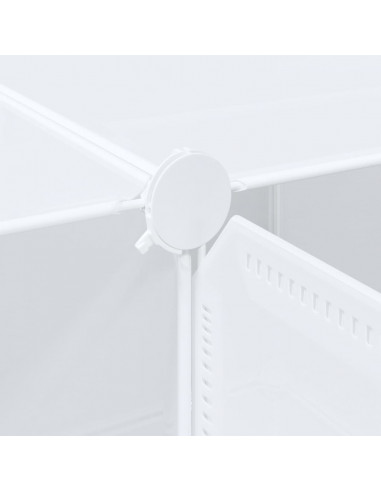 Organizzatore Portaoggetti con 16 Cubi e Aste per Appendere PP