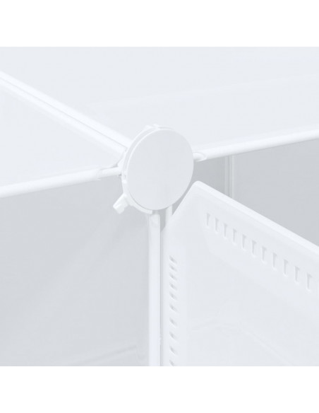 Organizzatore Portaoggetti con 16 Cubi e Aste per Appendere PP